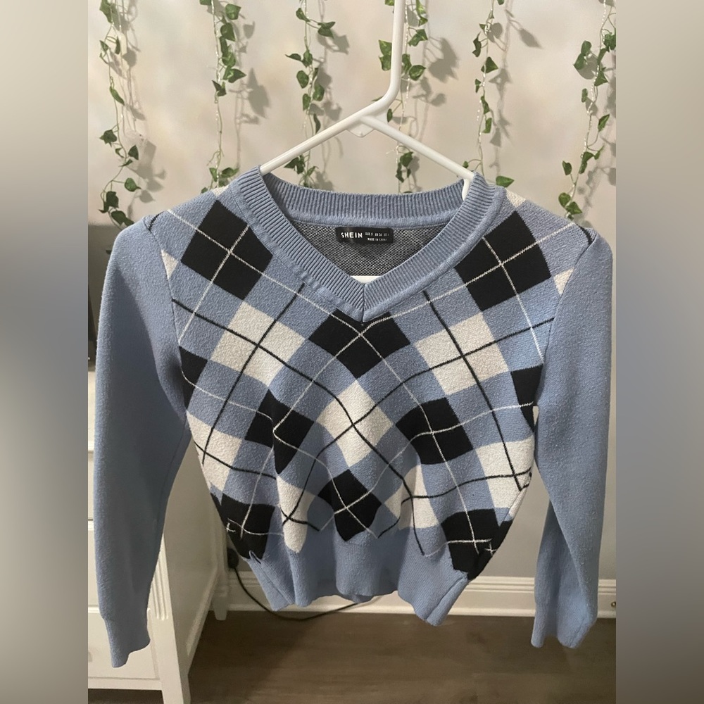 Argyle Pattern Sweater
